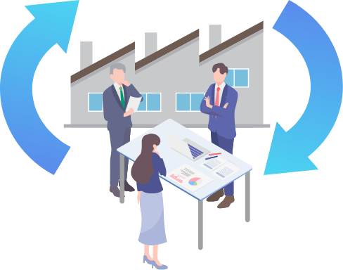 事業再生のイラスト